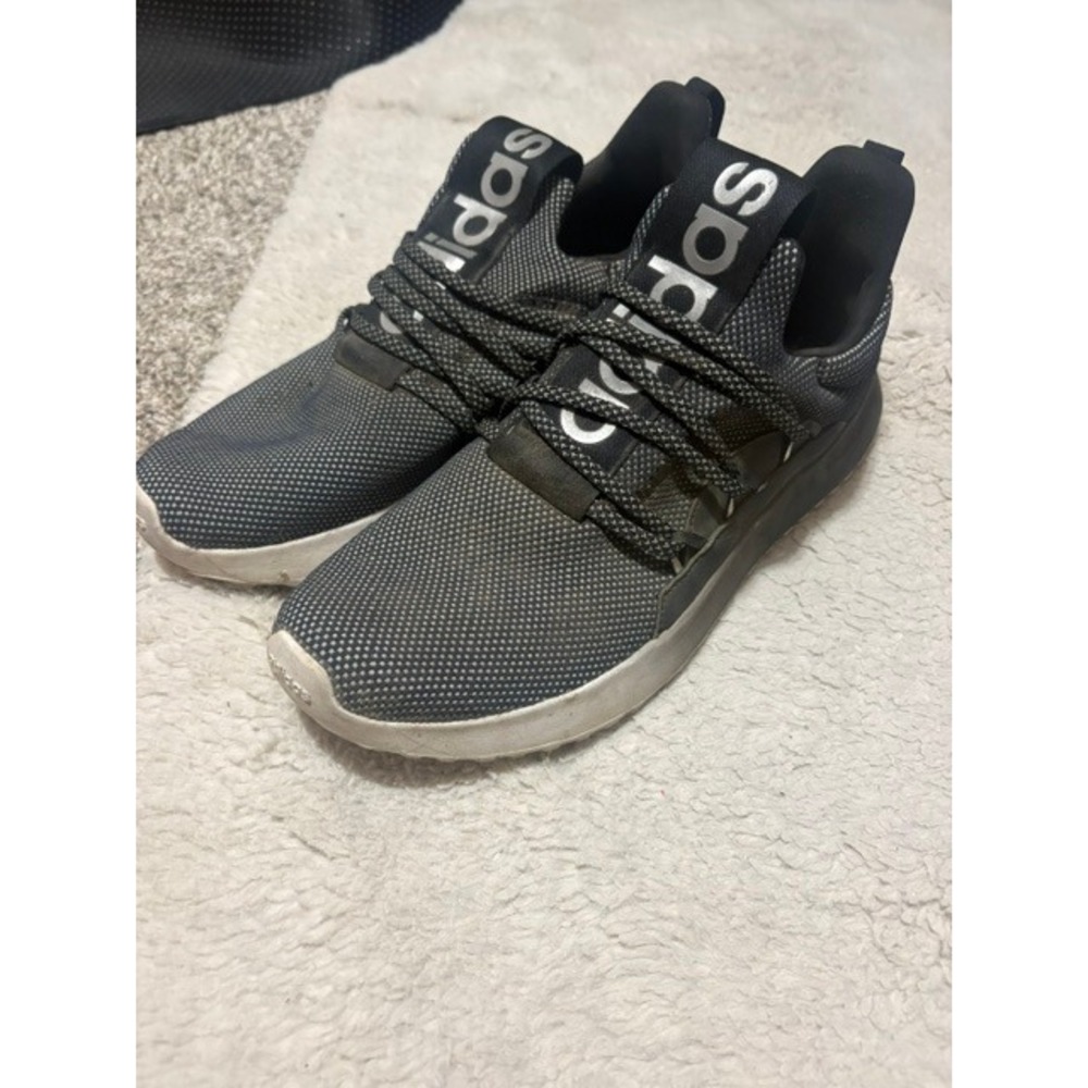 Adidas Lite Racer Adapt 3.0 Mens Gray Black Slip On Running Shoes Sneakers